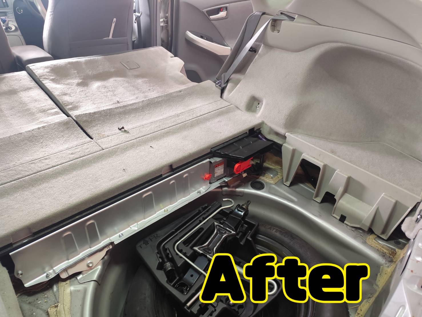 施工後のハイブリッドバッテリー